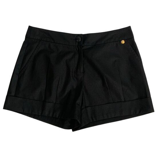 Trina Turk‎ Cuffed Black Dressy shorts size 2 - Picture 1 of 5